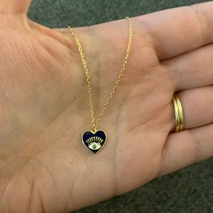 Evil eye heart necklace 🧿